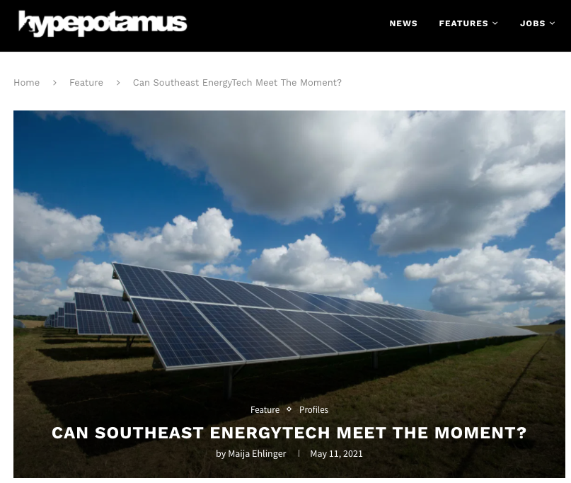 Solar Inventions and CEO Bill Nussey interviewed about the potential for Energytech in the Southeast